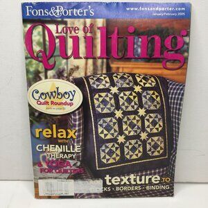 Fons & Porters Love of Quilting Magazine January February 2005 Cowboy Quilt